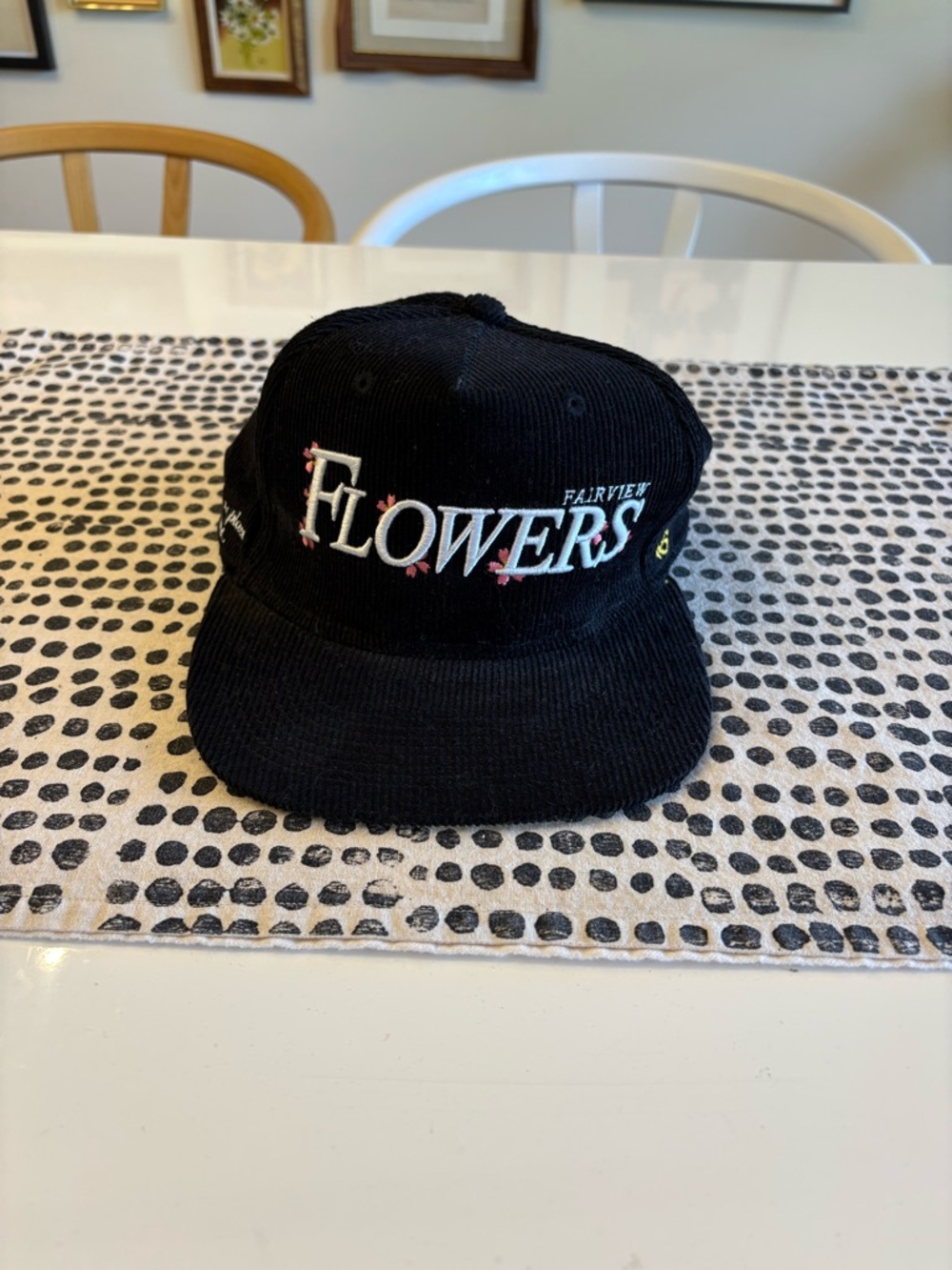 From Flowers | Men’s Black Corduroy Hat
